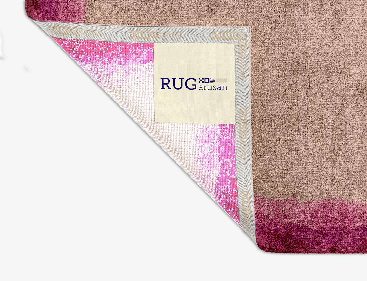 Chic Gradation Square Hand Knotted Bamboo Silk Custom Rug by Rug Artisan