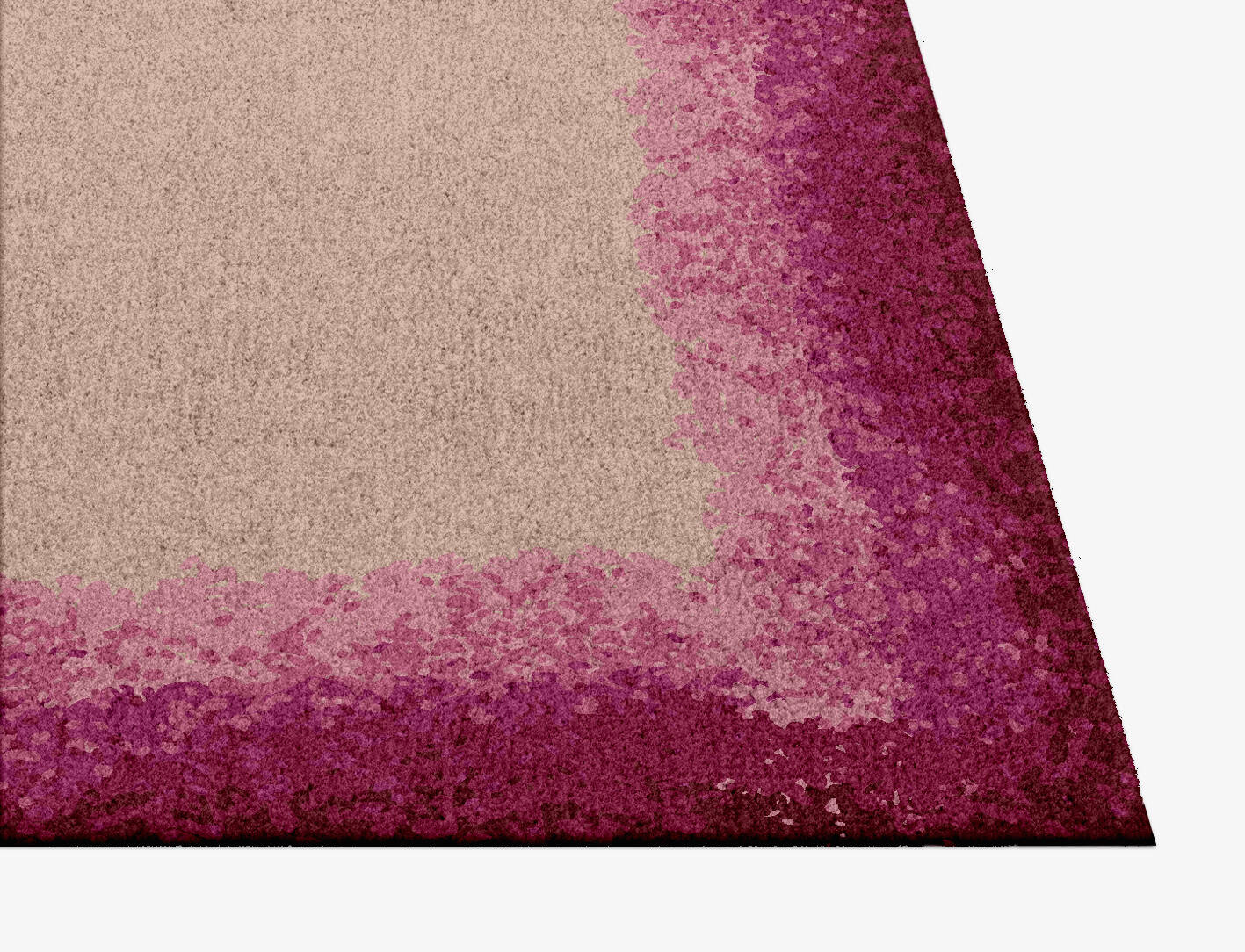 Chic Gradation Square Hand Knotted Tibetan Wool Custom Rug by Rug Artisan