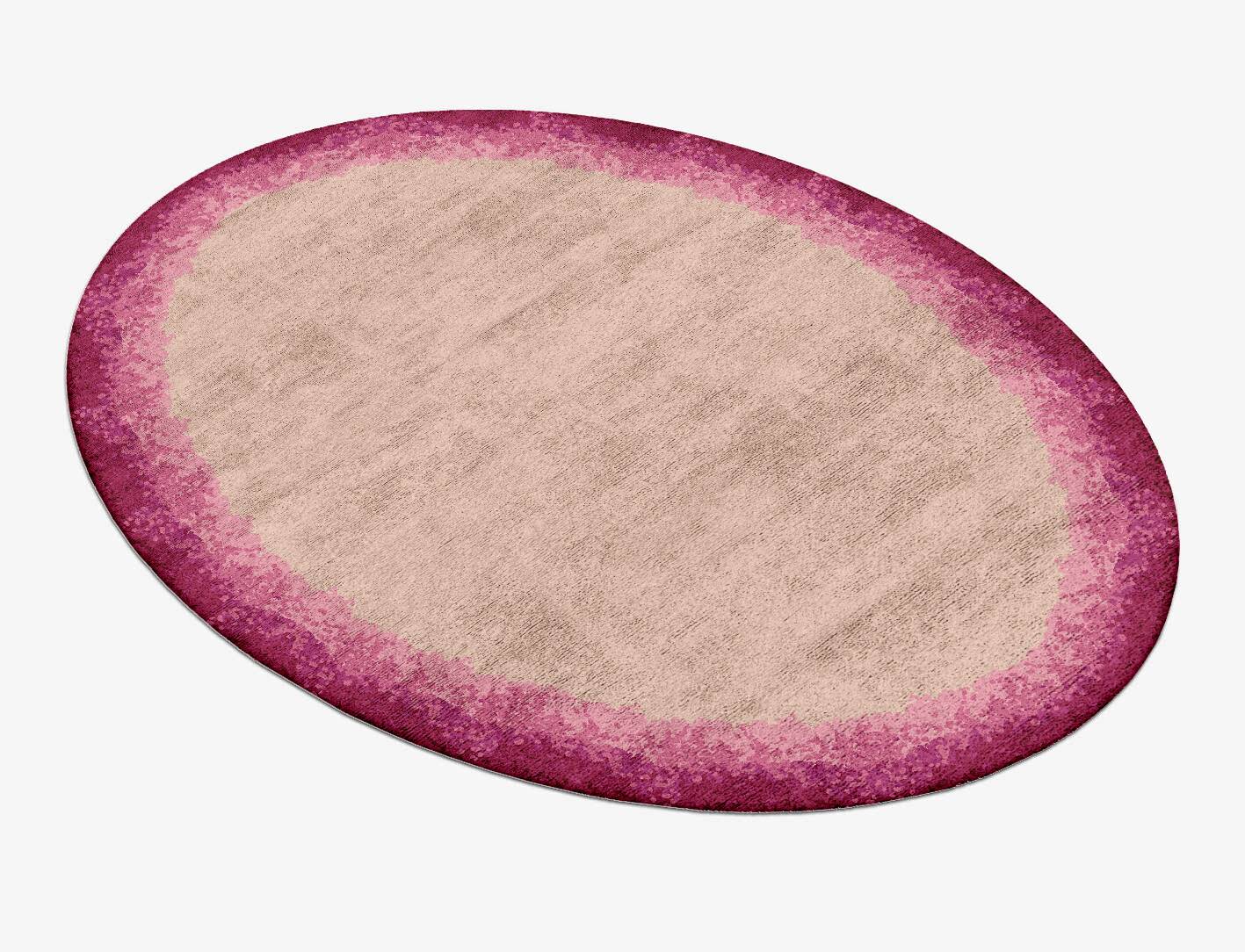 Chic Gradation Oval Hand Tufted Bamboo Silk Custom Rug by Rug Artisan