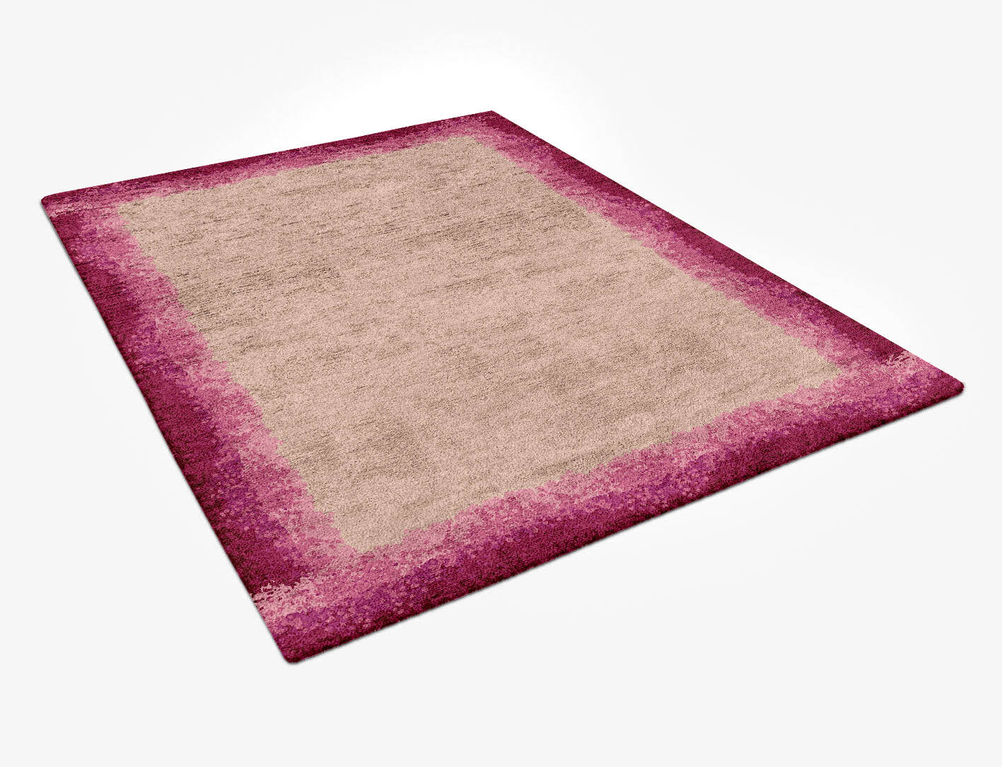 Chic Gradation Rectangle Hand Tufted Bamboo Silk Custom Rug by Rug Artisan