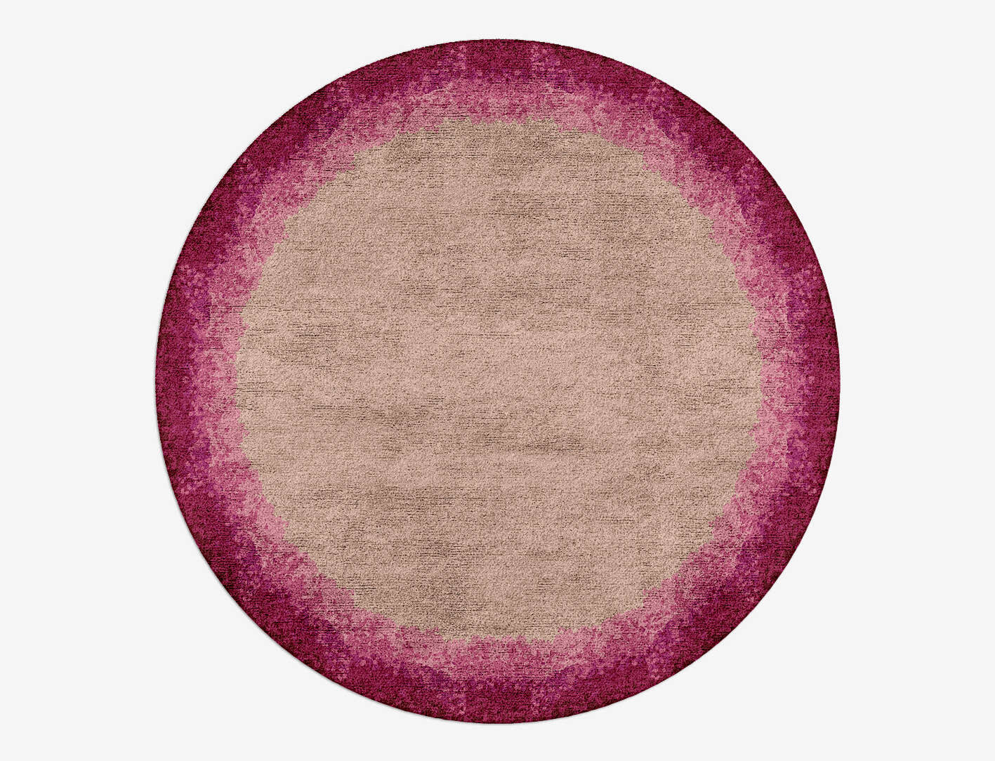Chic Gradation Round Hand Tufted Bamboo Silk Custom Rug by Rug Artisan