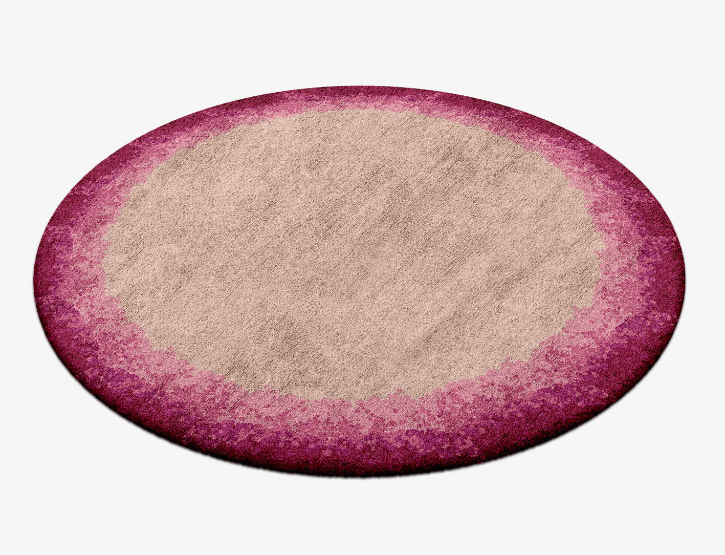 Chic Gradation Round Hand Tufted Bamboo Silk Custom Rug by Rug Artisan