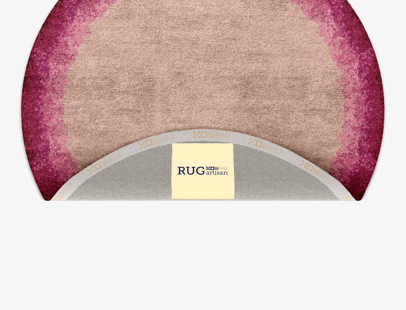Chic Gradation Round Hand Tufted Bamboo Silk Custom Rug by Rug Artisan
