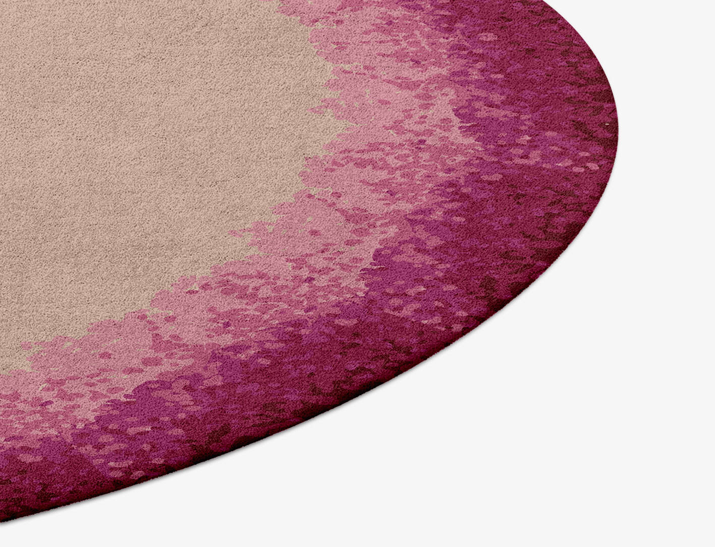 Chic Gradation Round Hand Tufted Pure Wool Custom Rug by Rug Artisan
