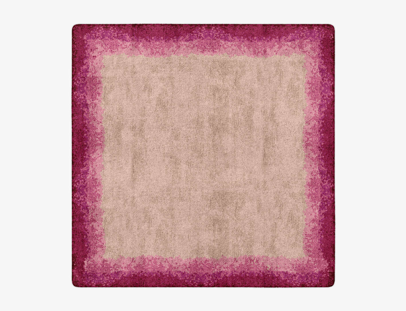 Chic Gradation Square Hand Tufted Bamboo Silk Custom Rug by Rug Artisan