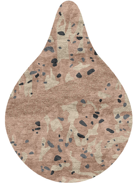 Chip Terrazzo Play Drop Hand Knotted Bamboo Silk Custom Rug by Rug Artisan