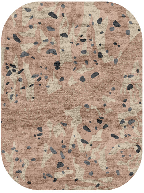 Chip Terrazzo Play Oblong Hand Knotted Bamboo Silk Custom Rug by Rug Artisan