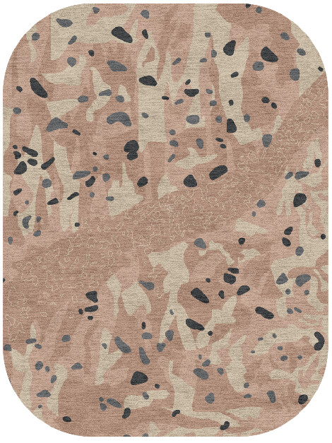 Chip Terrazzo Play Oblong Hand Knotted Tibetan Wool Custom Rug by Rug Artisan