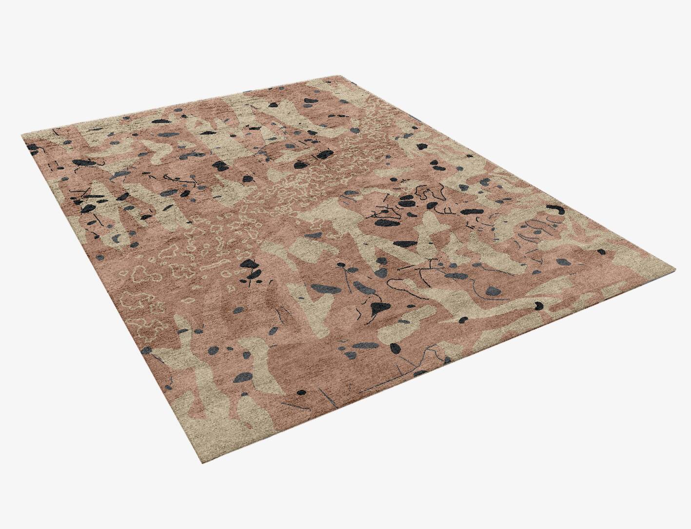 Chip Terrazzo Play Rectangle Hand Knotted Bamboo Silk Custom Rug by Rug Artisan