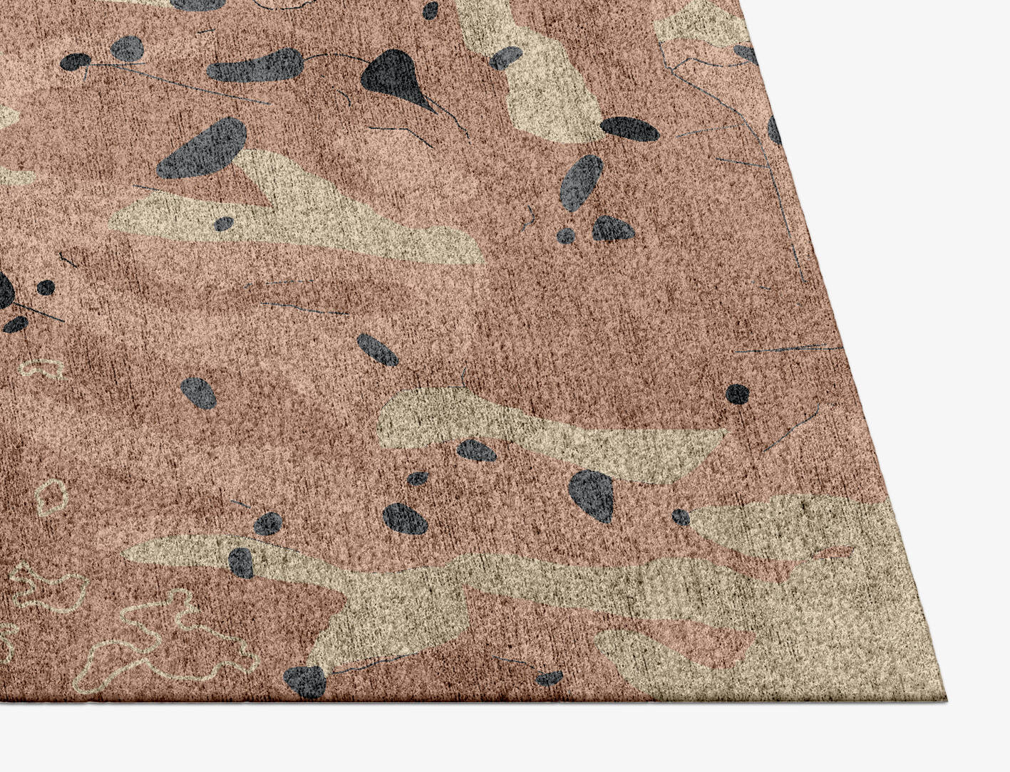 Chip Terrazzo Play Rectangle Hand Knotted Bamboo Silk Custom Rug by Rug Artisan