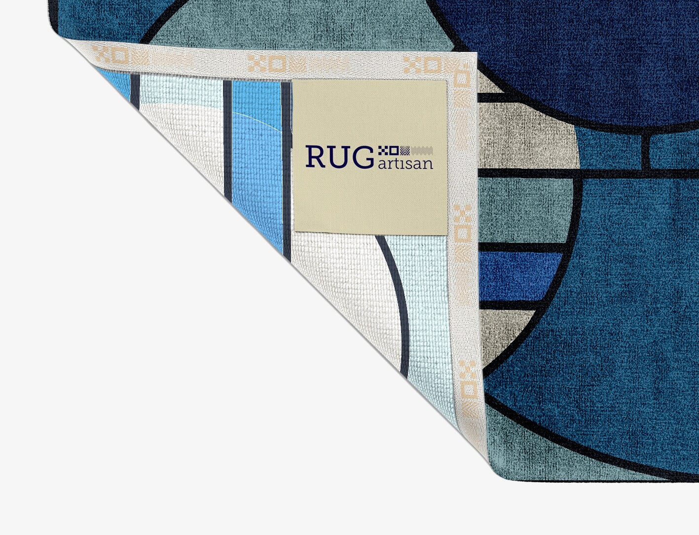 Chords Geometric Rectangle Hand Knotted Bamboo Silk Custom Rug by Rug Artisan