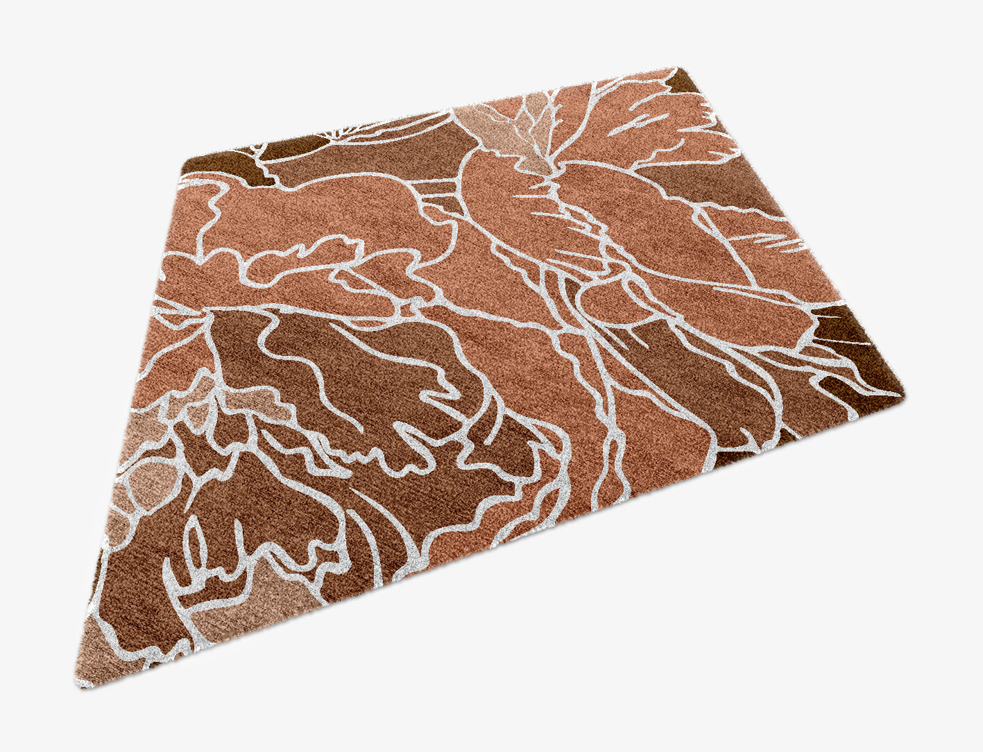Chrysanthemum Field of Flowers Diamond Hand Knotted Bamboo Silk Custom Rug by Rug Artisan