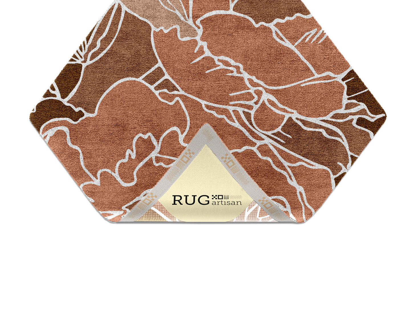 Chrysanthemum Field of Flowers Diamond Hand Knotted Bamboo Silk Custom Rug by Rug Artisan