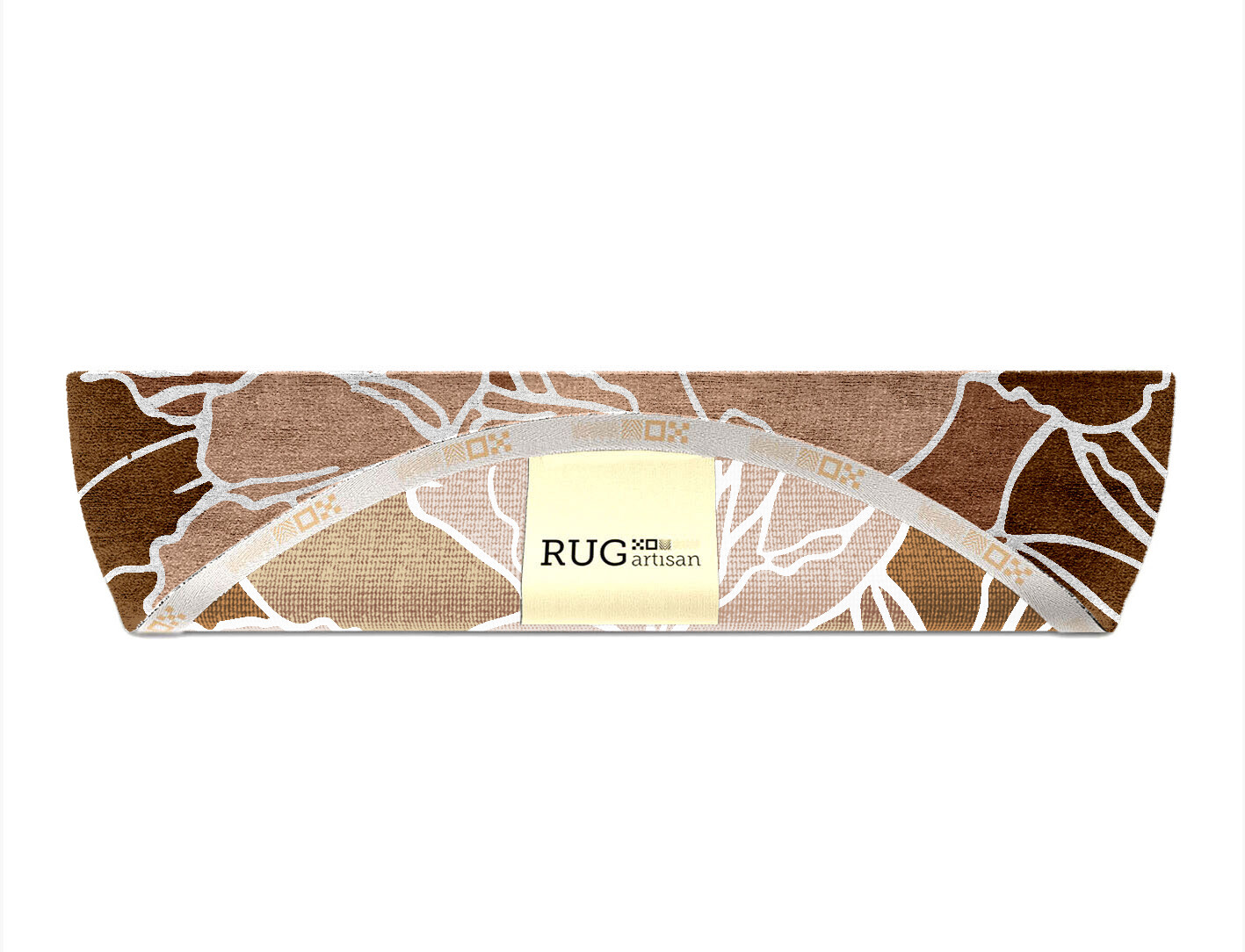 Chrysanthemum Field of Flowers Halfmoon Hand Knotted Bamboo Silk Custom Rug by Rug Artisan