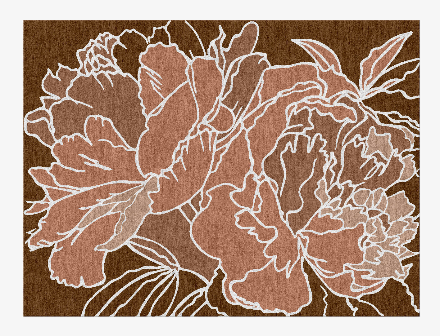 Chrysanthemum Field of Flowers Rectangle Hand Knotted Tibetan Wool Custom Rug by Rug Artisan