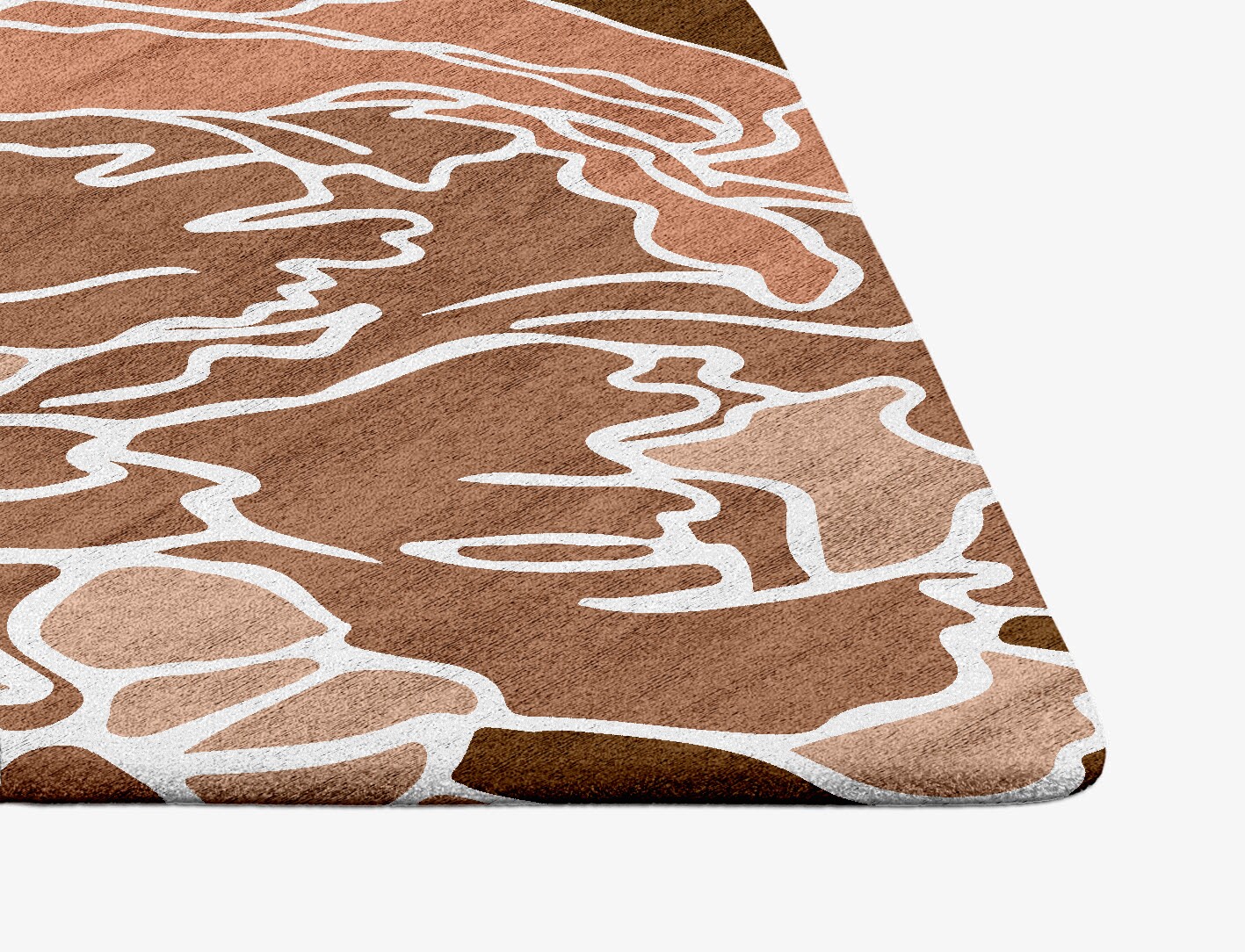 Chrysanthemum Field of Flowers Ogee Hand Tufted Bamboo Silk Custom Rug by Rug Artisan