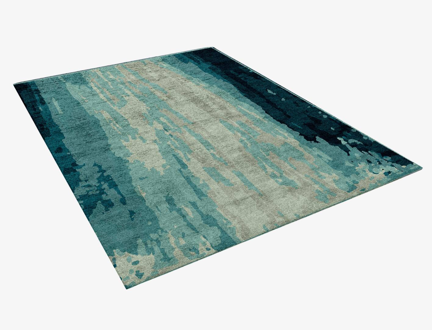 Chute Gradation Rectangle Hand Knotted Bamboo Silk Custom Rug by Rug Artisan