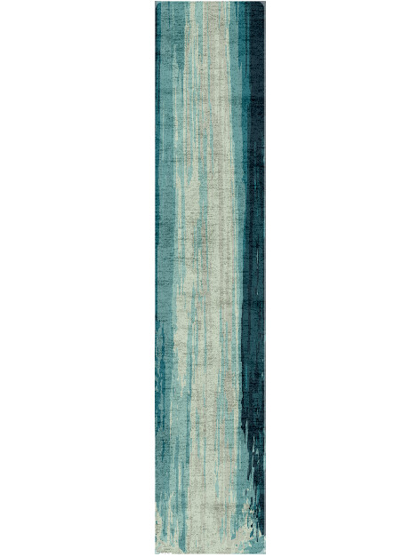 Chute Gradation Runner Hand Tufted Bamboo Silk Custom Rug by Rug Artisan