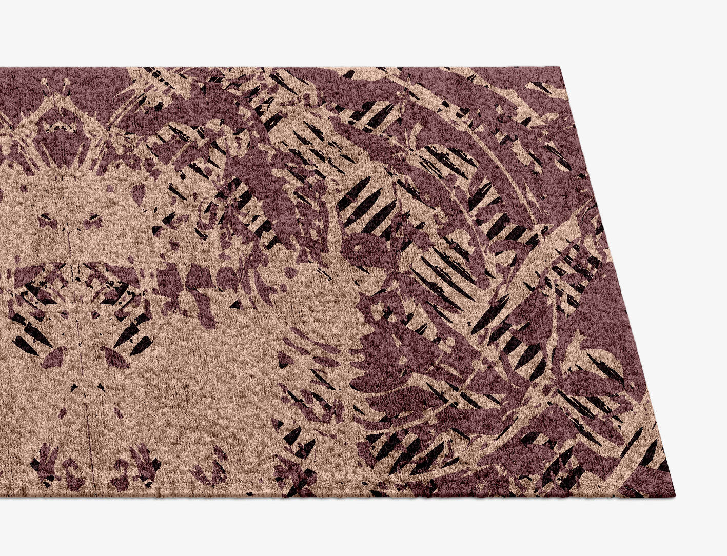 Cinq Abstract Runner Hand Knotted Bamboo Silk Custom Rug by Rug Artisan