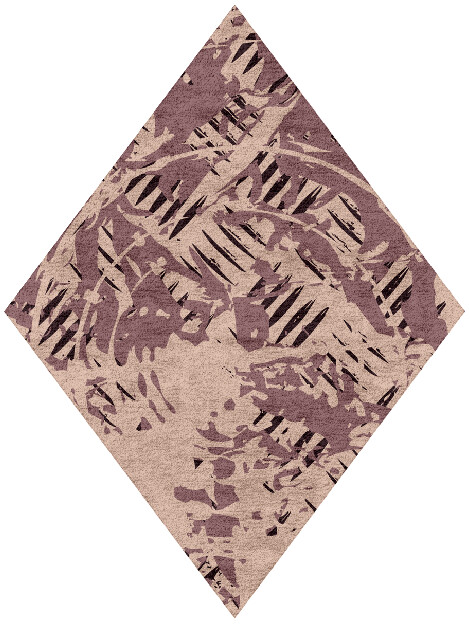 Cinq Abstract Diamond Hand Tufted Bamboo Silk Custom Rug by Rug Artisan