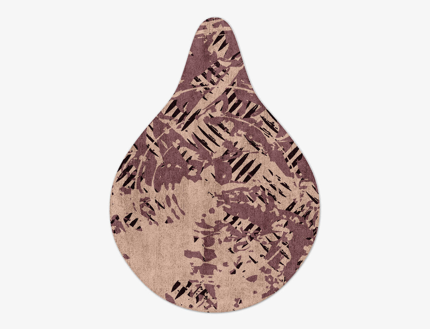 Cinq Abstract Drop Hand Tufted Bamboo Silk Custom Rug by Rug Artisan