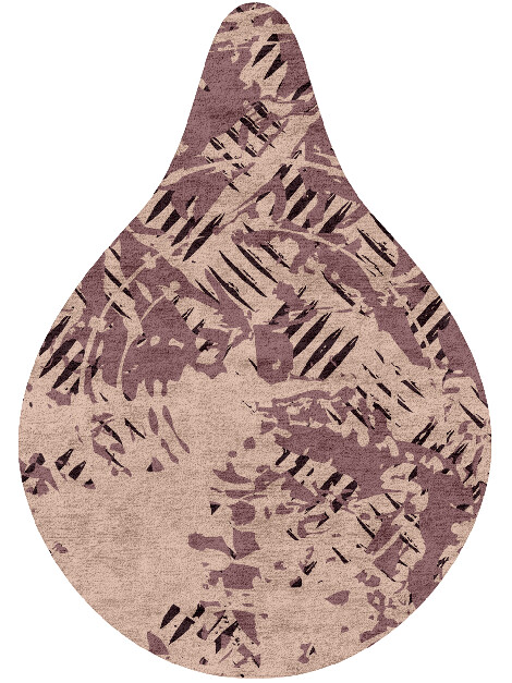 Cinq Abstract Drop Hand Tufted Bamboo Silk Custom Rug by Rug Artisan