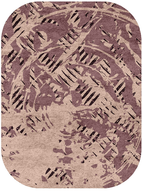 Cinq Abstract Oblong Hand Tufted Bamboo Silk Custom Rug by Rug Artisan