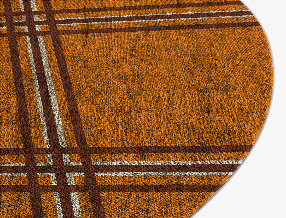 Citrus Geometric Oval Flatweave Bamboo Silk Custom Rug by Rug Artisan