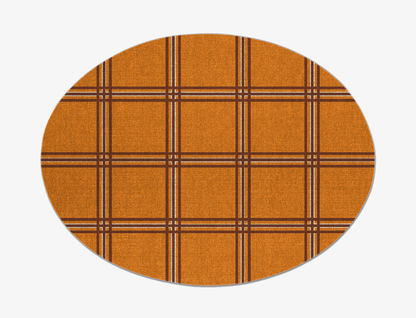 Citrus Geometric Oval Flatweave New Zealand Wool Custom Rug by Rug Artisan