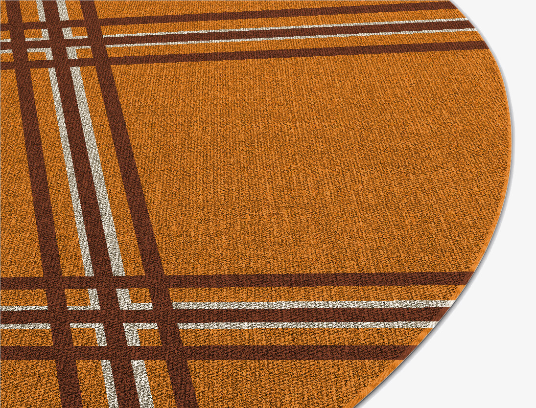Citrus Geometric Oval Flatweave New Zealand Wool Custom Rug by Rug Artisan
