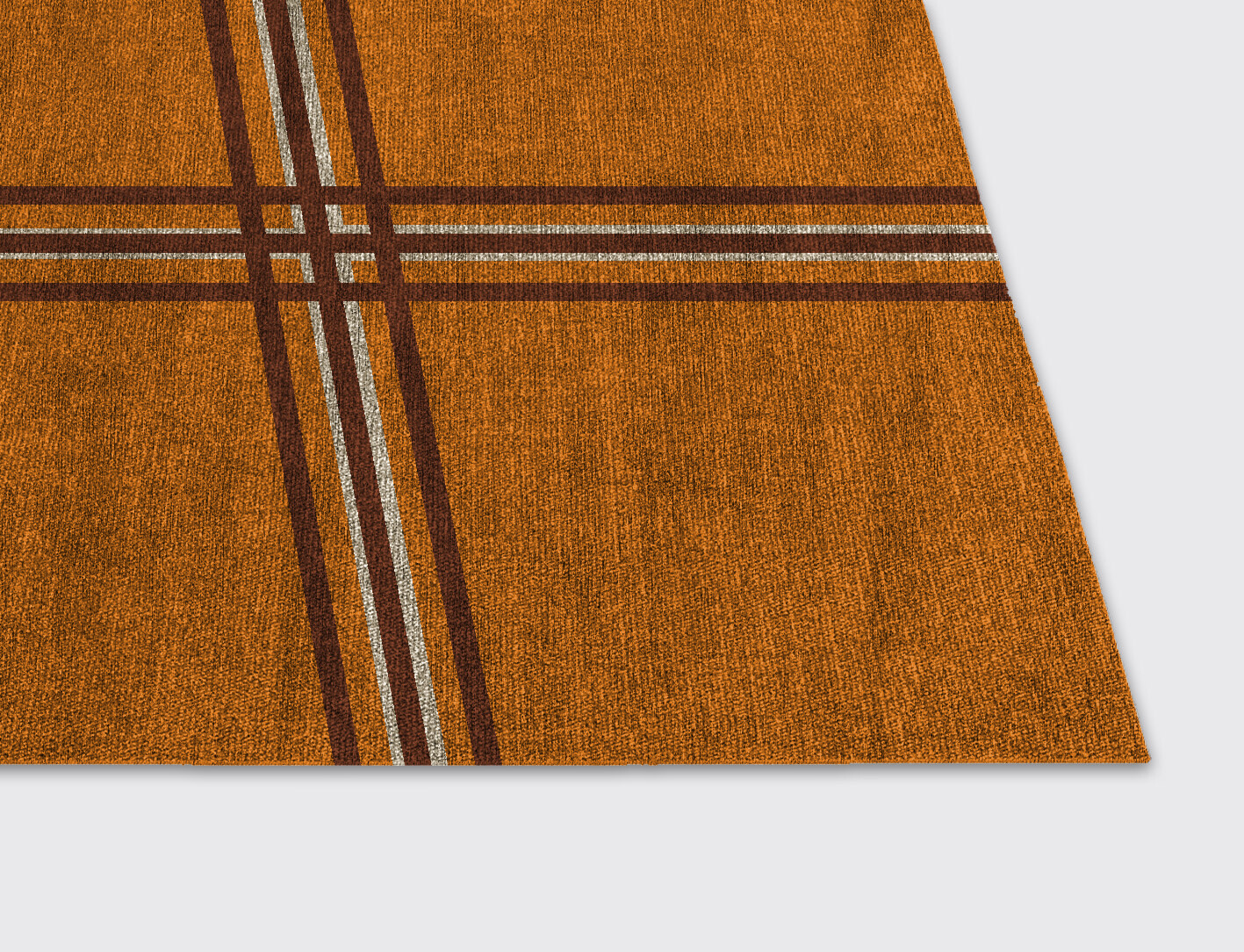 Citrus Geometric Rectangle Flatweave Bamboo Silk Custom Rug by Rug Artisan