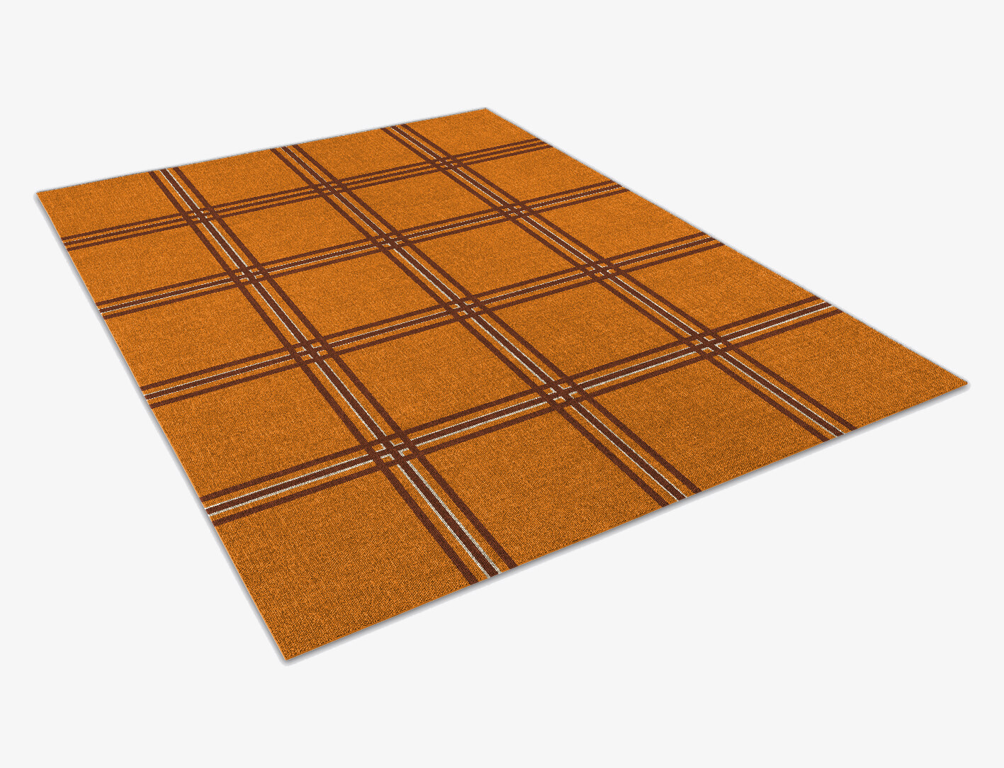 Citrus Geometric Rectangle Flatweave New Zealand Wool Custom Rug by Rug Artisan
