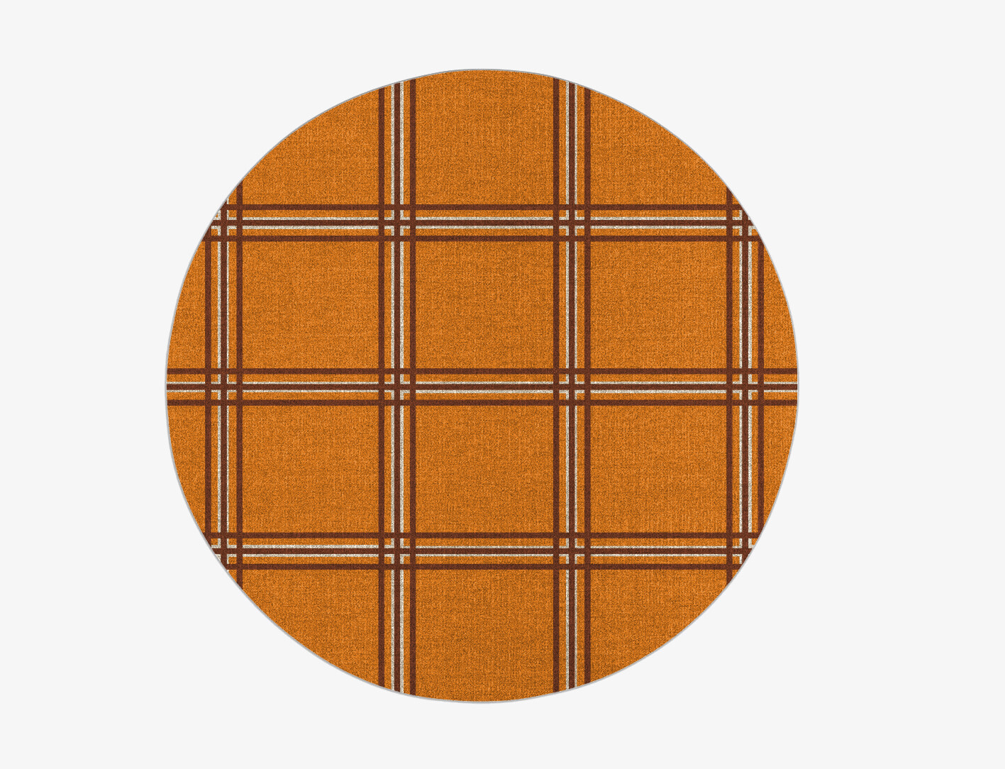 Citrus Geometric Round Flatweave New Zealand Wool Custom Rug by Rug Artisan