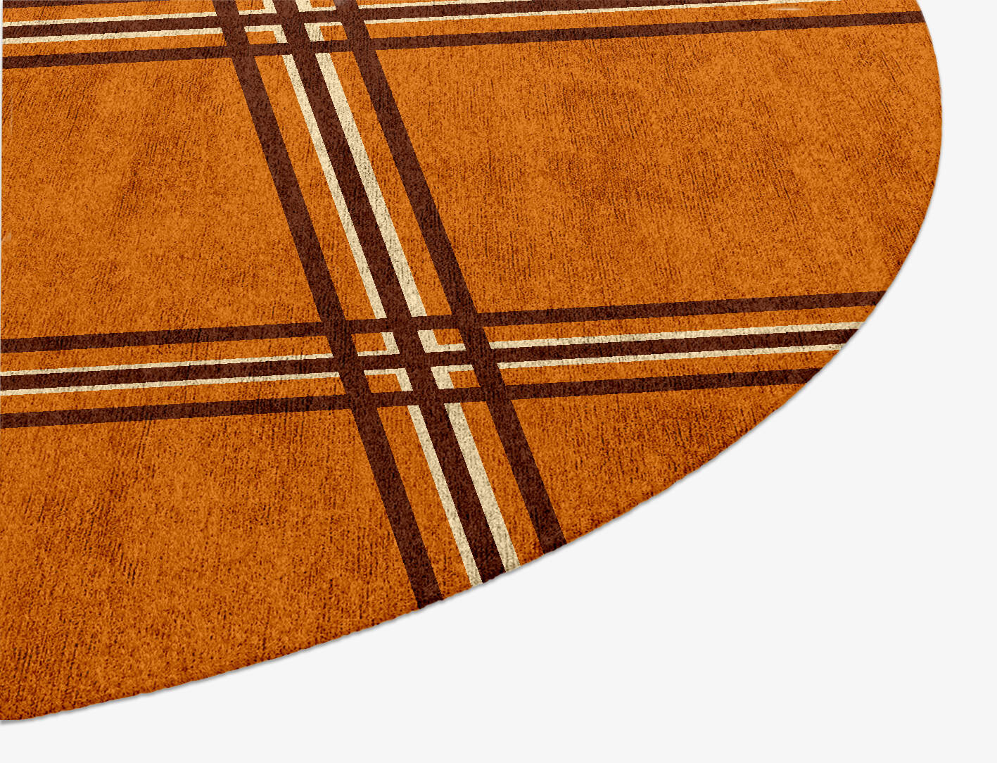 Citrus Geometric Oval Hand Knotted Bamboo Silk Custom Rug by Rug Artisan