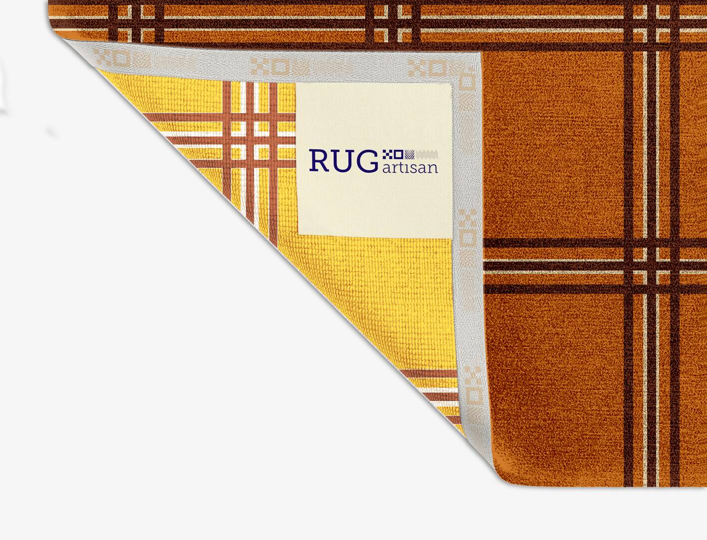 Citrus Geometric Square Hand Knotted Tibetan Wool Custom Rug by Rug Artisan