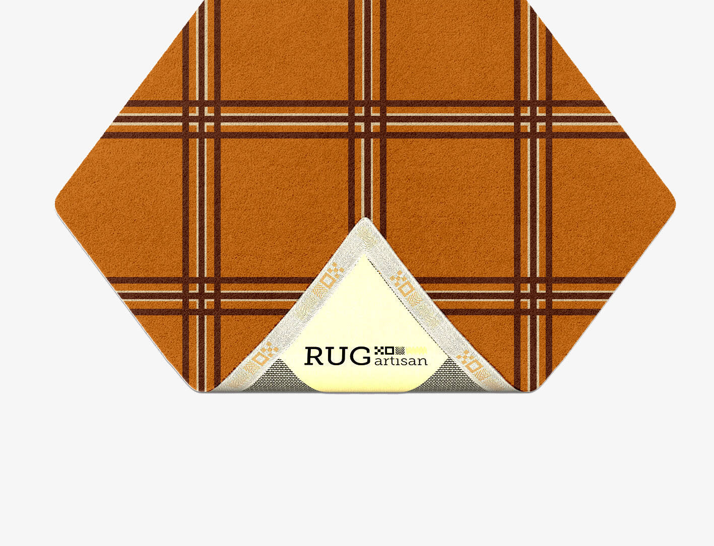 Citrus Geometric Diamond Hand Tufted Pure Wool Custom Rug by Rug Artisan