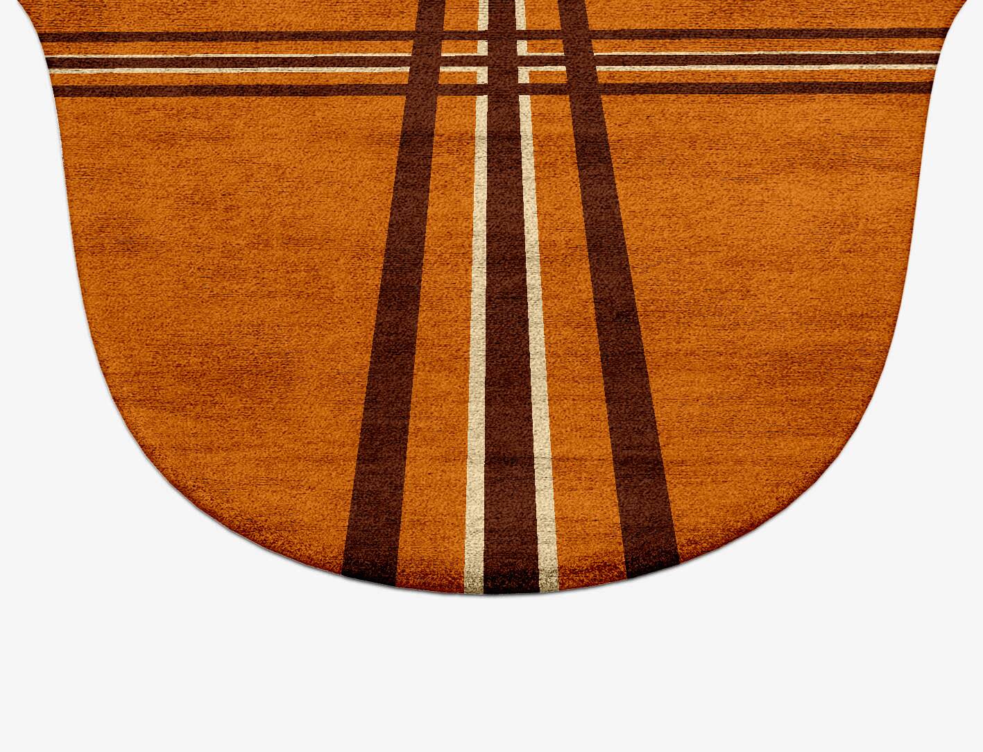 Citrus Geometric Drop Hand Tufted Bamboo Silk Custom Rug by Rug Artisan