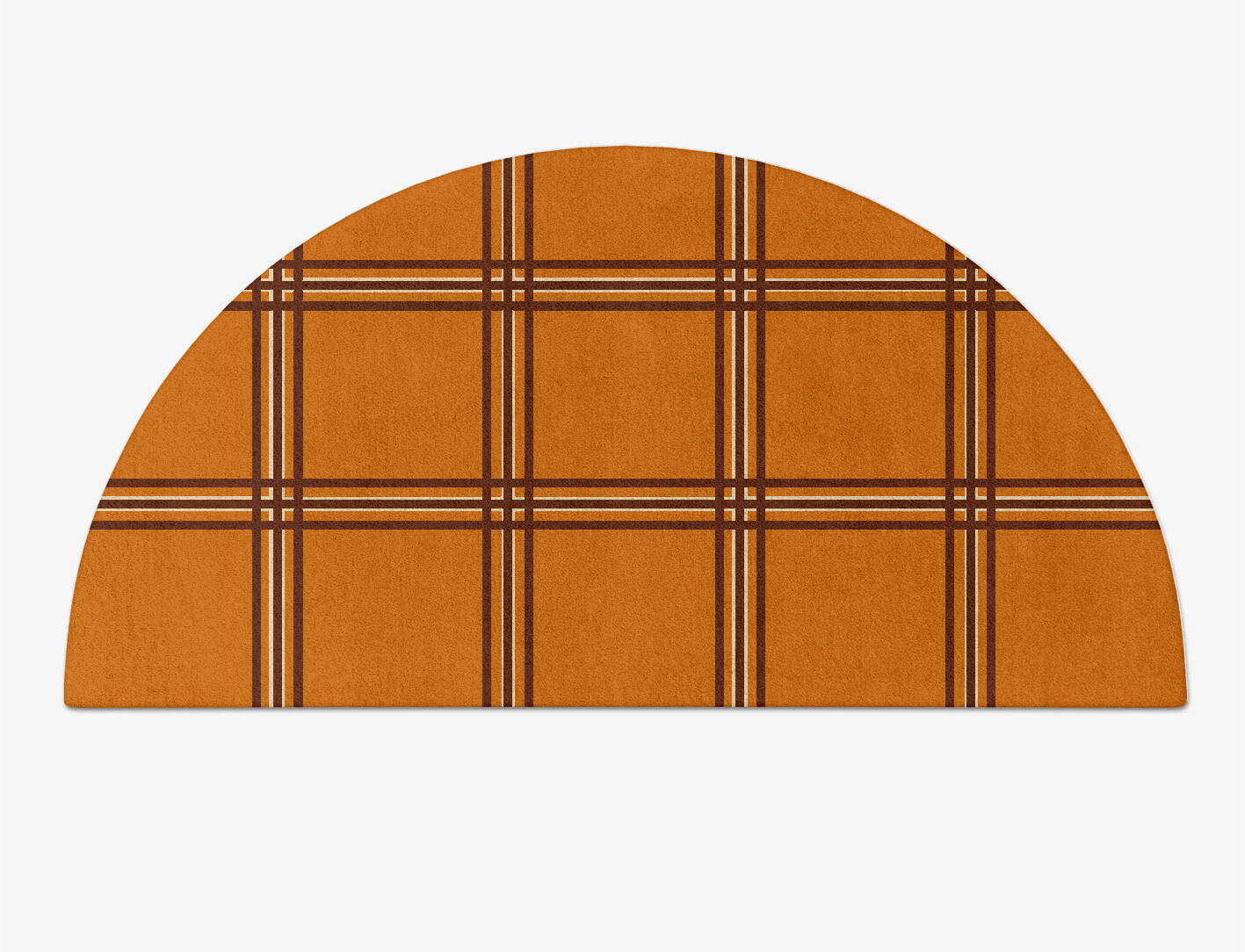 Citrus Geometric Halfmoon Hand Tufted Pure Wool Custom Rug by Rug Artisan