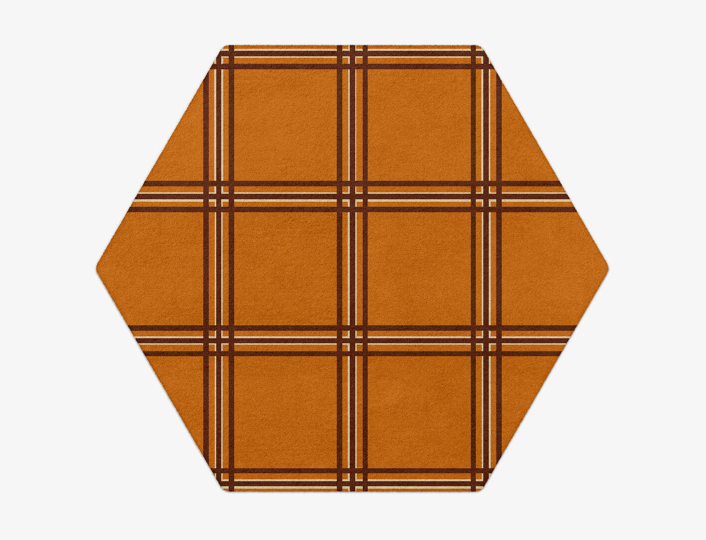 Citrus Geometric Hexagon Hand Tufted Pure Wool Custom Rug by Rug Artisan