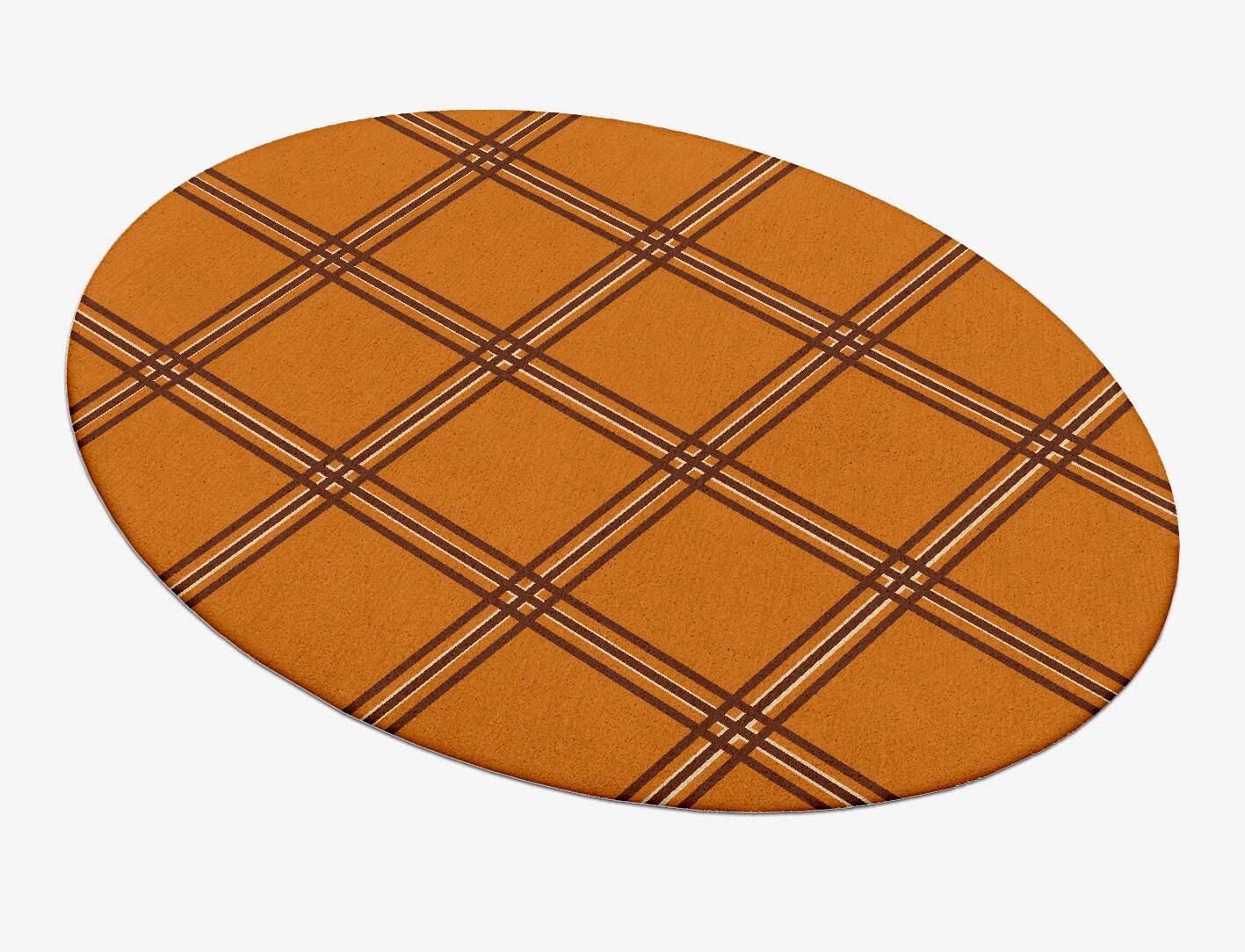 Citrus Geometric Oval Hand Tufted Pure Wool Custom Rug by Rug Artisan