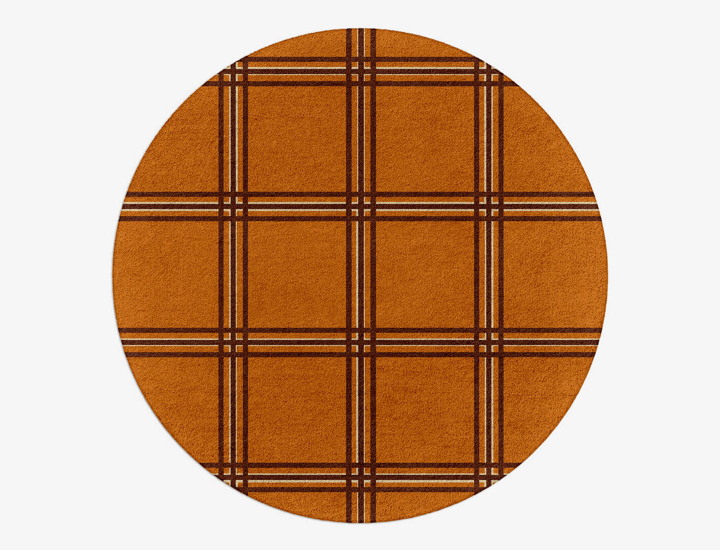 Citrus Geometric Round Hand Tufted Pure Wool Custom Rug by Rug Artisan