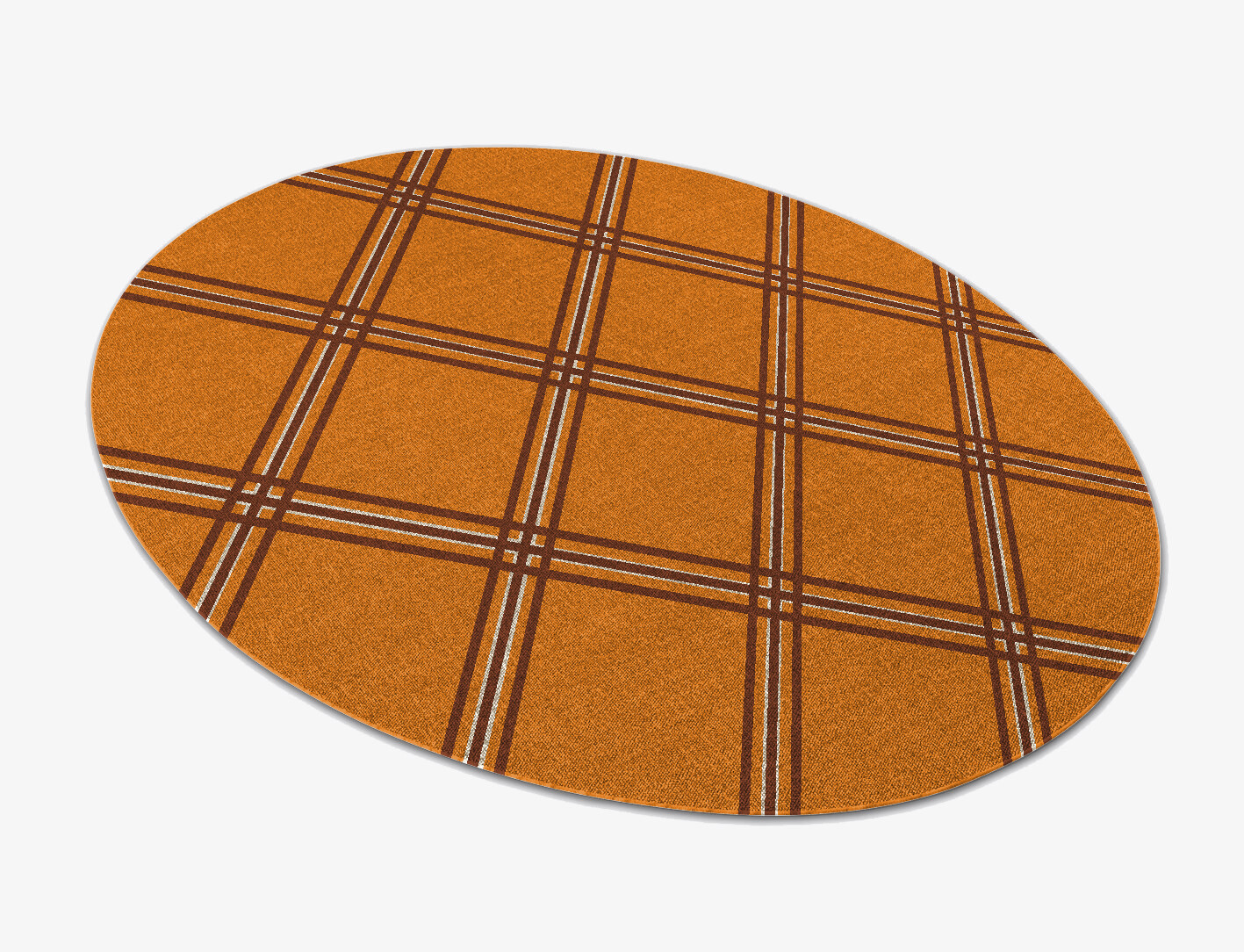 Citrus Geometric Oval Outdoor Recycled Yarn Custom Rug by Rug Artisan
