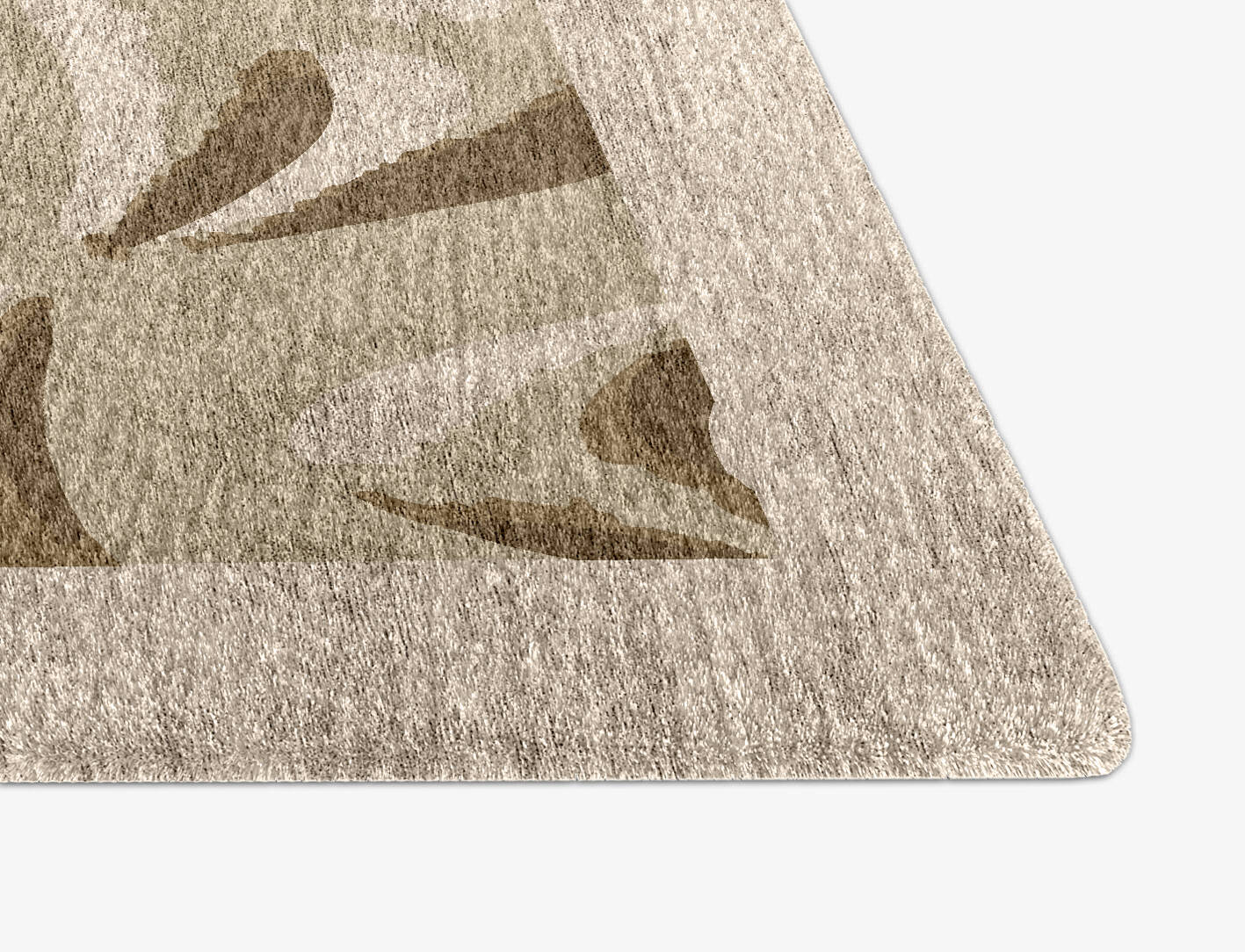 Clamshell Origami Arch Hand Knotted Bamboo Silk Custom Rug by Rug Artisan
