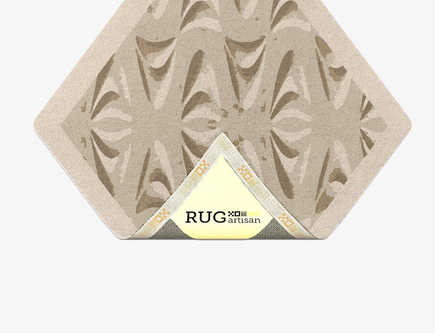 Clamshell Origami Diamond Hand Tufted Pure Wool Custom Rug by Rug Artisan