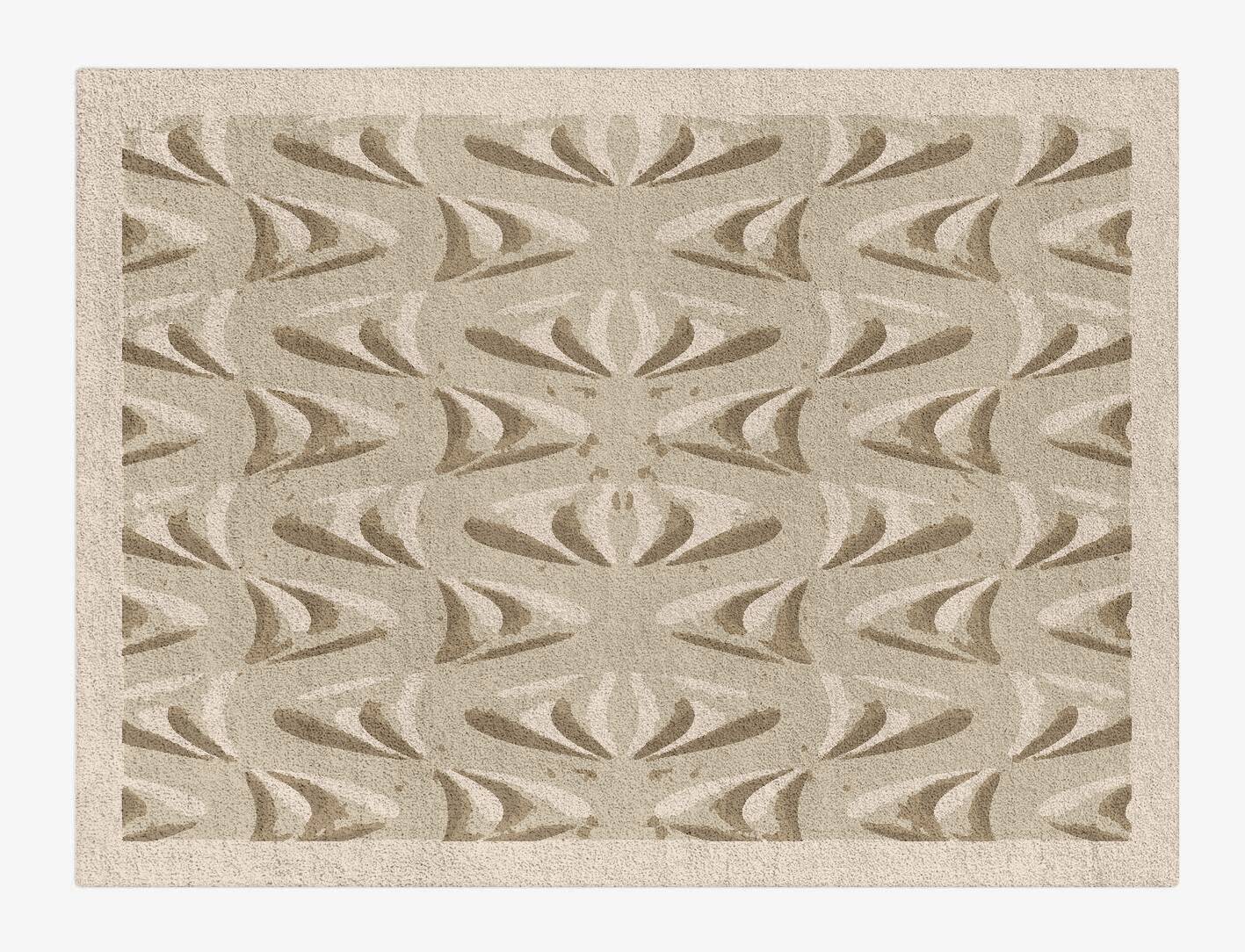Clamshell Origami Rectangle Hand Tufted Pure Wool Custom Rug by Rug Artisan