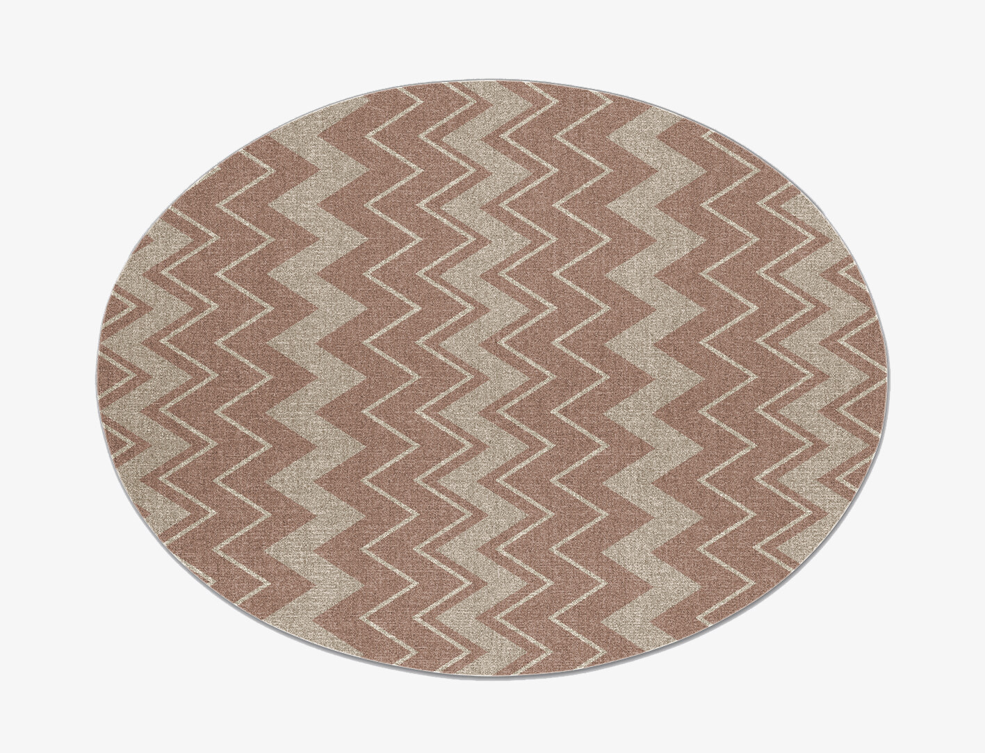 Clash Geometric Oval Flatweave New Zealand Wool Custom Rug by Rug Artisan