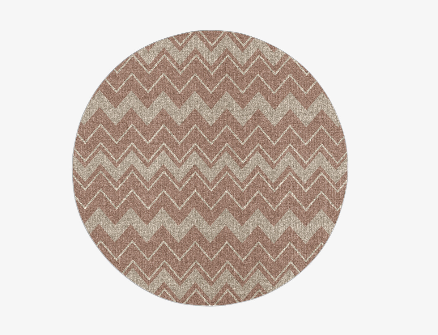Clash Geometric Round Flatweave New Zealand Wool Custom Rug by Rug Artisan