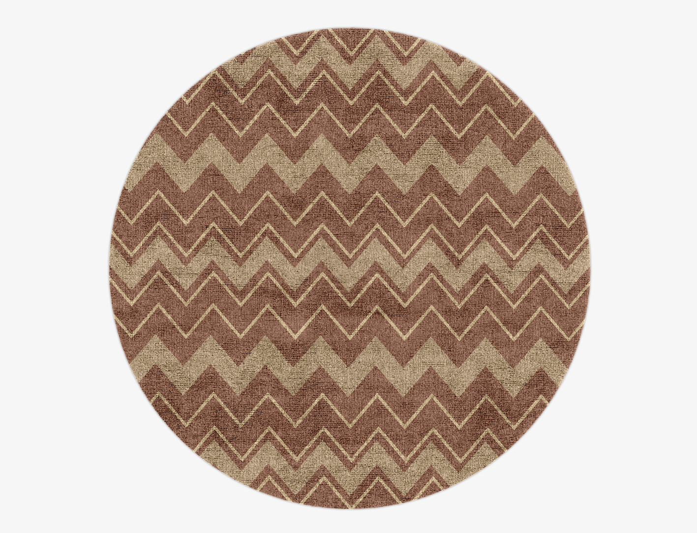 Clash Geometric Round Hand Knotted Bamboo Silk Custom Rug by Rug Artisan