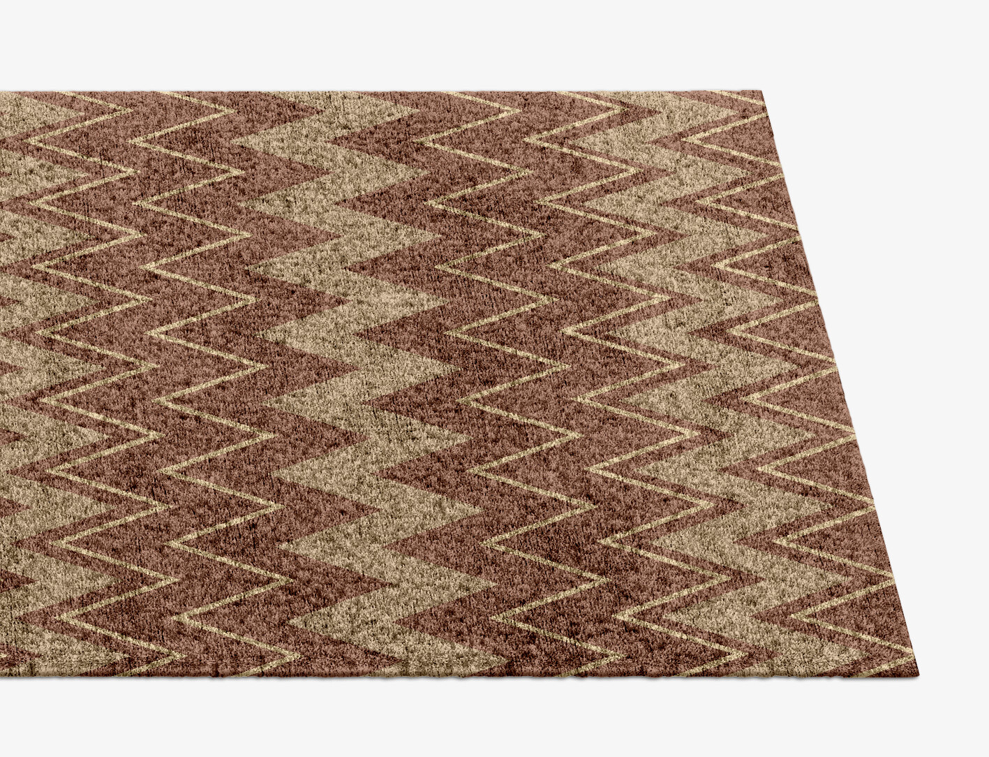 Clash Geometric Runner Hand Knotted Bamboo Silk Custom Rug by Rug Artisan
