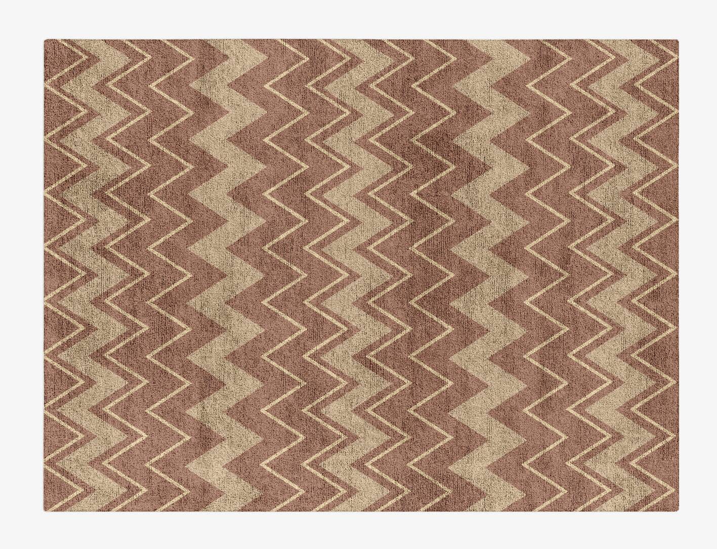 Clash Geometric Rectangle Hand Tufted Bamboo Silk Custom Rug by Rug Artisan